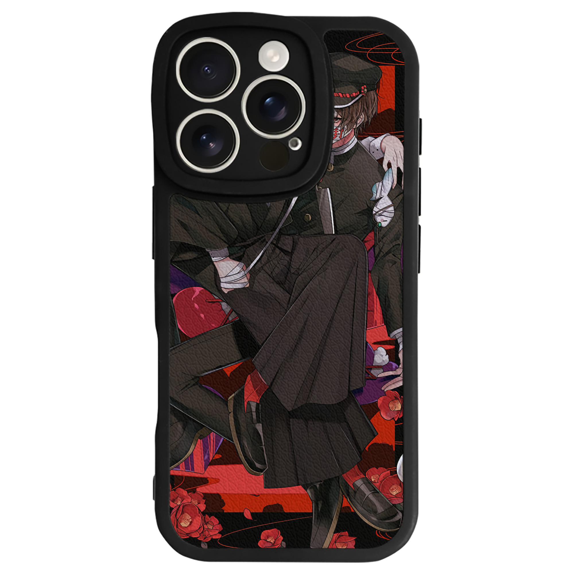 （画像用） 文豪ストレイドッグス Bungo Stray Dogs 【iPhone 16シリーズ対応】シリコンスマホケース（レザー調） 材質：シリコン